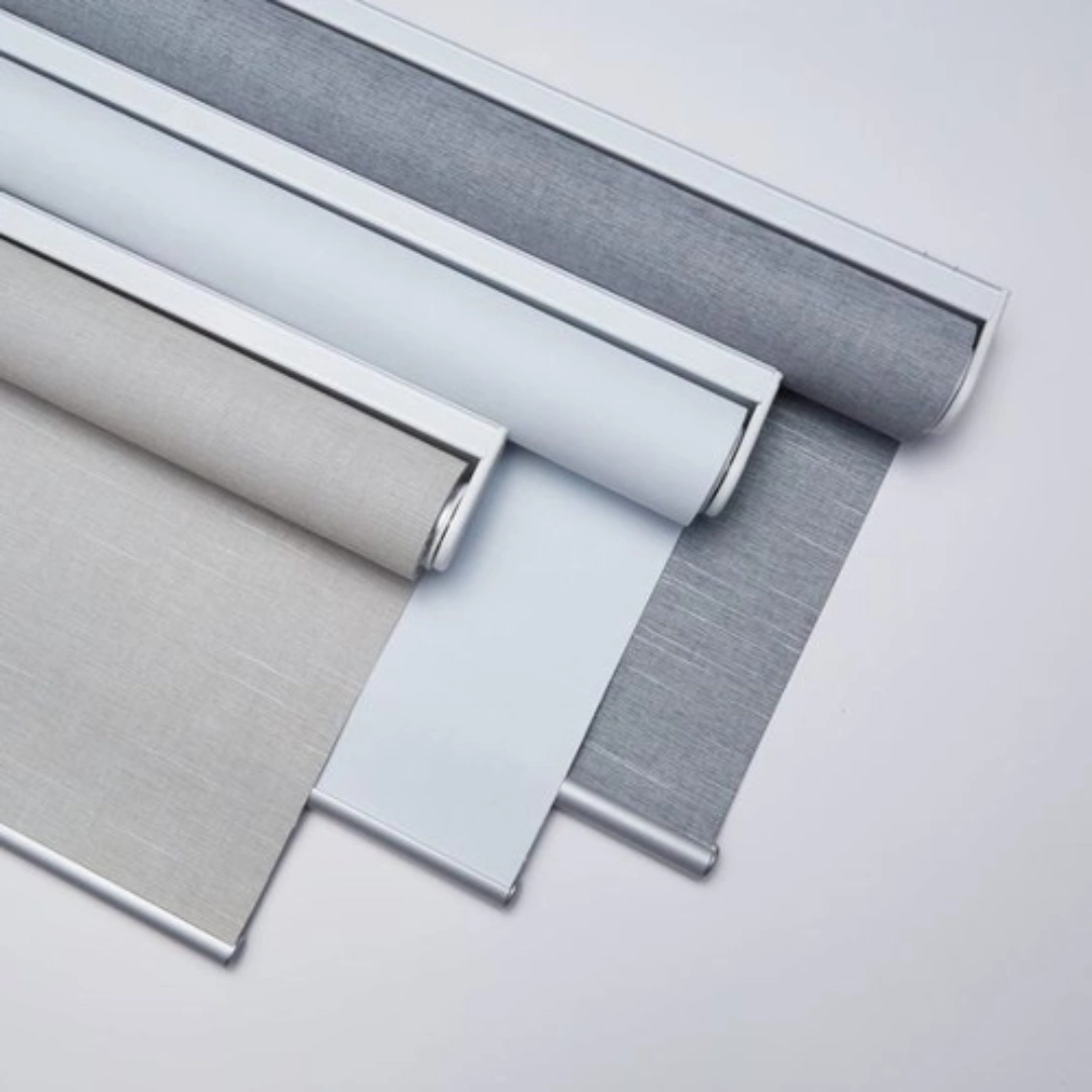 Roller blinds Dubai in a sunlit space for glare reduction and UV protection