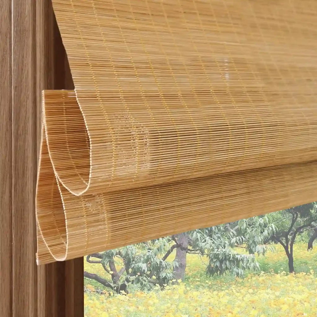 Escape the heat with elegant bamboo blinds in Dubai